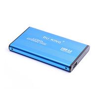 BU KING Boîtier de Disque Dur Mirco USB 3.0 boîtier de Disque Dur Mobile Externe 1T boîtier en Alliage d'aluminium boîtier-Bleu