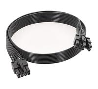 Buaak Câble PCIE compatible avec ARESGAME, Thermaltake, Corsair, 65 cm 8 broches vers 6+2 broches mâle vers mâle PSU adaptateur d'alimentation GPU, câble d'extension PCIE d'alimentation modulaire PSU
