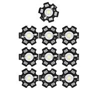 Buachois 10 Pcs Ampoules LED, Source de Lumière COB 1W 3V, Puce LED Haute Puissance, 6500K 90Lm 20 mm, Accessoires D'éclairage Lumière Blanche pour éclairage Intérieur Extérieur Bricolage