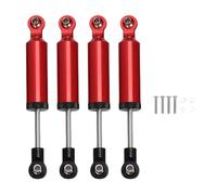 Buachois 4 Amortisseurs RC à, Jeu de 4 Amortisseurs Alliage 80mm pour 1/10 Voiture RC Amélioration Suspension Performance Conduite Tout Terrain (Rouge)