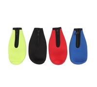 Buachois 4Pcs Couverture de refroidisseur de bouteille de bière, manchon isolant de veste de bouteille de fermeture éclair couverture épaisse de refroidisseur de bouteille de bière