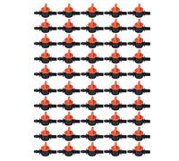 Buachois 50pcs Vanne D'Irrigation Goutte à Goutte, 4/7mm Petit Interrupteur Vanne DiamèTre ExtéRieur 6mm Tuyau Mini Vanne Jardin Micro Irrigation Vanne Joint SystèMe D'Arrosage