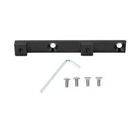 Buachois Base de Montage de Porte-bidon de vélo, Supports de Cage de Position de vélo à Double Trou 107 x 12 x 8 mm, Adaptateur de réglage de Position de Trou pour Cadre de vélo de Montagne (Noir)