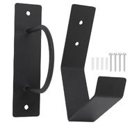 Buachois Battle Rope Wall Anchor Kit,1 Battle Rope Wall Anchor and 1 Storage Hook Carbon Steel Wall Mount Exercise Rope Organizer Bracket with Storage Hook for Gym