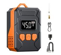 Buachois Compresseur d'air Portable 150PSI pour Voitures, Moto, Vélos et Balles, Moteur sans Balais avec Affichage Numérique, 4 Modes de Gonflage, Design Léger et Compact, Pression