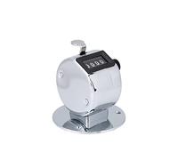 Buachois Compteur Manuel en Métal, Compteur de Pointage Portatif à 4 Chiffres, Compteur Mécanique Compte Jusqu'à 9999, Mini Compteur Numérique de Support de Ceinture pour Jeux de Sport