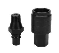Buachois Connecteur Rapide M22 pour Foreuse à Eau, Jeu d'Adaptateurs Mâle et Femelle en Acier avec Boîtier de Rangement, Raccord de Remplacement pour Machine de Forage à Eau