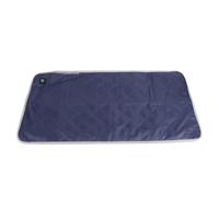 Buachois Coussin de siège chauffé, 45 x 90 cm Taft de chaise de camping chauffée, tampon de siège chauffant portable 5 V pour le bureau à domicile Camping extérieur (Bleu marine)