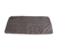 Buachois Coussin de siège chauffé, 45 x 90 cm Taft de chaise de camping chauffée, tampon de siège chauffant portable 5 V pour le bureau à domicile Camping extérieur (Noir)