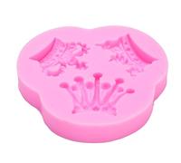 Buachois Crown Fondant Silicone Moudels, plateau de pâtisserie en silicone réutilisable, Crown Crown Chocolate Cake Decorating Silicone Moudels for Cake Decoration Chocolate