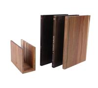 Buachois Ensemble De Planches À Découper En Forme De Livre Avec Support | Planche À Découper Livre Bois Lot De 3 Avec Support Pour Fruits Légumes Pain Fromage Décoration Cuisine