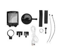Buachois Feu arrière de vélo LED avec Mode Clignotant, télécommande sans Fil Rechargeable par USB, feu arrière de vélo ABS pour la sécurité du Cyclisme de Nuit