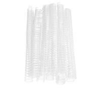 Buachois Fil de Reliure Double Boucle A4, 100 Pièces Fil de Reliure en Fer Nylon 12,7 mm Diamètre 34 Boucles 3:1 Pas pour Documents Professionnels Rapports Projets (White)