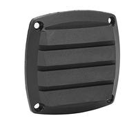 Buachois Grille d'aération Marine de 3 Pouces, Couvercle de persienne de Ventilation carré en Plastique ABS Noir pour Bateau, Yacht, Caravane, Remplacement pour Cabine et cale, Facile à