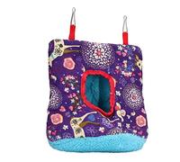 Buachois hamac d'oiseau Chaud, Hiver Chaud nid d'oiseau Maison en Peluche Doux Pliable hamac Rond nid Suspendu pour perroquets Perruche perruches perruches perruches.