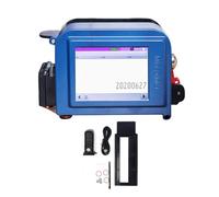 Buachois Imprimante à Jet d'encre de Poche, écran Tactile LED HD Portable Multifonctionnel Intelligent amélioré imprimante à Jet d'encre de Poche Pistolet avec poignée pour Code