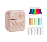Buachois Imprimante d'étiquettes, imprimante Thermique de 2 Pouces 58 mm, imprimante de Poche Portable sans Encre, Impression Noir et Blanc 200 DPI, Mini imprimante d'images, imprimante (P-2)