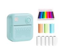 Buachois Imprimante d'étiquettes, imprimante Thermique de 2 Pouces 58 mm, imprimante de Poche Portable sans Encre, Impression Noir et Blanc 200 DPI, Mini imprimante d'images, imprimante (BL-2)