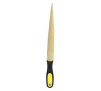 Buachois Lime à Bois Dorée, Lime Râpe pour Sculpture et Menuiserie, Conique, Manche Ergonomique, en Acier, pour Bricolage, Artisanat et Travaux de Finition (Lime dorée 10 pouces + sac d'emballage)