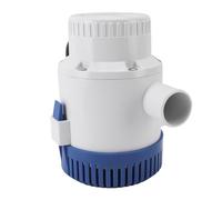 Buachois Pompe de Cale Électrique 3500GPH Automatique Submersible, Pompe de Drainage pour Piscine Spa Étang avec Moteur Refroidi à l'Eau et Système de Filtration Amovible (24V)
