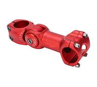 Buachois Potence de Guidon de VéLo, 31,8 X 110 Mm Rehausse de Guidon de VéLo à 60 Degrés, Conception Creuse Réglable CNC Potence de VéLo de Route de Montagne pour BMX VTT(Rouge)