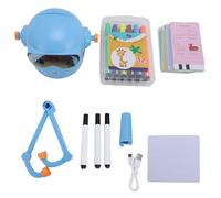 Buachois Robot de Dessin Intelligent avec 100 Cartes de Mots et 12 Crayons de Couleur, Design Automatique pour Développer la Créativité et la Coordination, Matériau Robuste et Sûr