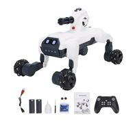Buachois Robotic Dog RC 2.4GHz, Interactive Educational Toy with Spraying Function Voice Control Dancing Programming Remote Control, Model for Children's Entertainment and Learning