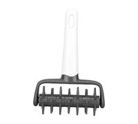 Buachois Rouleau à Pâte à Pizza avec Picots, Outil de Perçage pour Éviter les Bulles, Rouleau à Piquer pour Pâte à Tarte et Pizzas Maison (Gris)