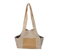Buachois Sac à Main Pliable Beige pour Chien, léger, Beige | Sac à main pliable pour chiot, avec crochet de sécurité intérieur, jusqu'à 15 lb, pour faire du shopping, marcher et voyager