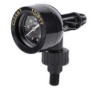 Buachois Soupape de Pression Manomètre 0-60 PSI 1/4 Pouce MPT G3/8 Filetage Externe, Assemblée Valve Étanche Filtre Piscine Spa Maintenance Système Filtration Eau