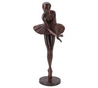 Buachois Statue de Danseuse de Ballet en Résine Exquis, Sculpture Décorative Unique avec Détails Artistiques pour Décoration de Bureau, Étagère à Livres ou Table à Manger