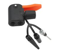 Buachois Tête de Buse d'air Multi-Valve pour Vélo, Adaptateur de Pompe Universel pour Valves Presta Schrader Dunlop, Buse de Pompe à Pneu de Vélo Portable ABS