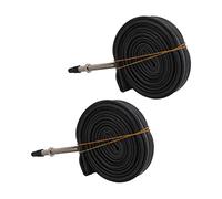 Buachois Tube de VéLo 2 PièCes, Chambres à Air de VéLo 700x23c | Tube De Pneu IntéRieur en Caoutchouc Butyle avec Valve FrançAise 48/60 Mm pour VéLos De Ville VTT(700x23 Method Mouth 60)