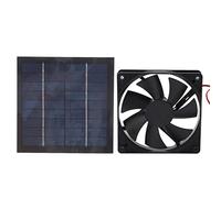 Buachois Ventilateur Solaire, Mini Ventilateur d'Extraction Alimenté par Énergie Solaire IP65 20W pour Cuisine Serre Poulailler Cabane Caravane