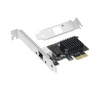 Buacoz Carte réseau Gigabit à port unique 2,5 G avec puce Intel I225 PCI-E X1, carte réseau LAN RJ45 compatible avec Windows 10, 11