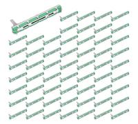 BUAGOUWZ 200 Pièces Séries 75Mm Mixer Fader B10K Double Potentiomètre à Glissière Droite Lot