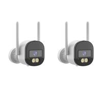 BUAGOUWZ 2X 2K 4MP Caméra de Sécurité 2.4G/5G WiFi Mini Tuya CCTV Caméra de Surveillance Vidéo Smart Life WiFi IP Caméra UE Plug