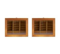 BUAGOUWZ 2X Bibliothèque en Bois pour Soulager L'Anxiété, Fidget, Secouez Votre Anxiété, Créatif C