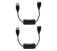 BUAGOUWZ 2X CâBle D'Extension USB Une Mâle Une avec Interrupteur Marche/ArrêT