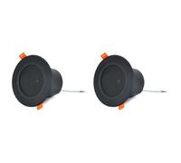BUAGOUWZ 2X Haut-Parleur de Plafond 3 Pouces 10 W, Étanche à L'Humidité, Gamme Complète, avec Couvercle, Système Audio Domestique Tendance, Noir