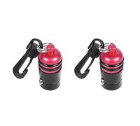 BUAGOUWZ 2X Support de Tuyau de Régulateur de Plongée sous-Marine Deuxième étage Pince de Retenue de Poulpe Pince Magnétique Réglable Tuyau et Support, Rouge