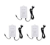 BUAGOUWZ 3X Alimentation sans Interruption 12 V-2 A pour WiFi, Routeur, Modem, Caméra de Sécurité, Mini UPS, Protection de Batterie de Secours, Prise UE