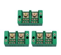 BUAGOUWZ 3X Boîte à Bornes Monophasée 2 en 6 Sortants Boîte de Distribution Domestique Boîte de Jonction Bornier 220 V (6 Sorties)