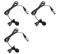 BUAGOUWZ 3X Microphone Cravate Professionnel pour Émetteur de Poche sans Amost Mini XLR 3 Broches