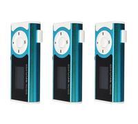 BUAGOUWZ 3X Mini Lecteur MP3 USB Clips Lecteur Screen LCD 16GB TF Carte Mini SD