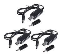 BUAGOUWZ 3X USB Boost Câble 5V à 9V Step Up 12V RéGlable Convertisseur de Tension 1A Step-Up Volt Transformateur DC RéGulateur