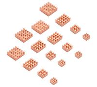 BUAGOUWZ 4 Ensembles de Dissipateur de Chaleur en Métal Cuivre Radiateur de Refroidissement Passif Radiateur de Dissipation Thermique pour ModèLe B