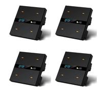 BUAGOUWZ 4X Interrupteur de Scène Intelligent Tuya Zigbee, Panneau de Commande D'Éclairage Intelligent, Prise Intelligente, Interrupteur Intelligent 485 86 Box C