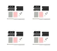BUAGOUWZ 4X M.2 2242 Solid State Drive Radiateur SSD Refroidissement Dissipateur Nvme2242 Solid State Drive SSD Dissipateur de Chaleur Gilet de Refroidissement