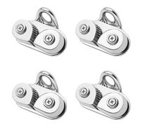 BUAGOUWZ 4X Taquet à Came en Acier Inoxydable Taquets à Came pour Bateau Chaumard Voile Voilier Canoë Dériveur